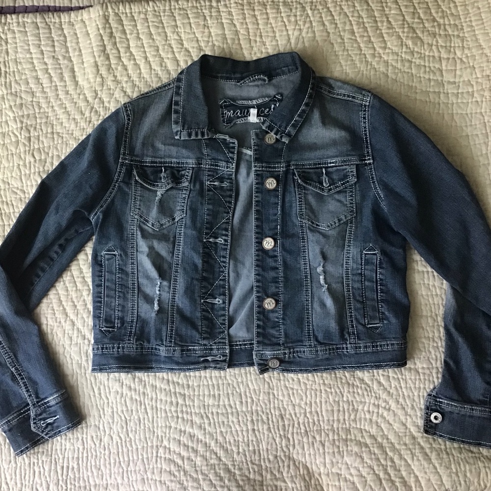 Maurices blue jean jacket size medium
